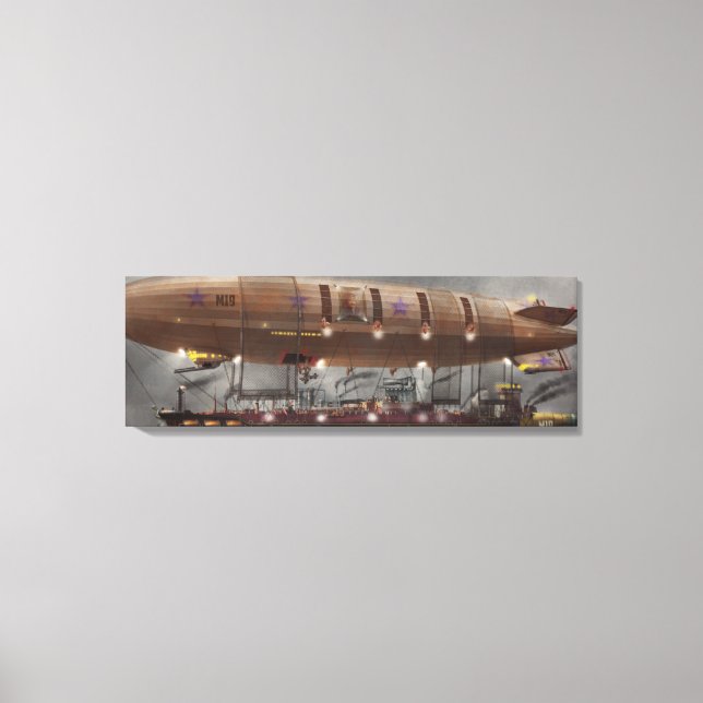 Steampunk - Blimp - Airship Maximus Canvas Print (Front)