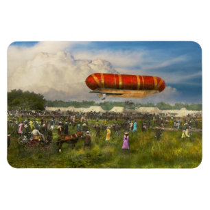 Steampunk - Blimp - Launching Nulli Secundus II Magnet