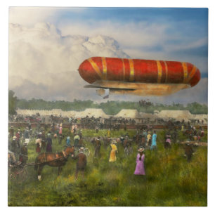Steampunk - Blimp - Launching Nulli Secundus II Tile
