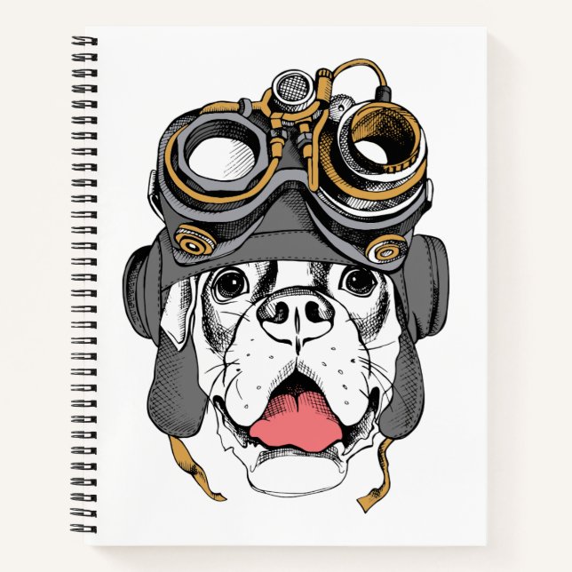 Steampunk Boxer Notebook (Front)