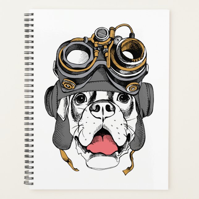 Steampunk Boxer Planner (Front)