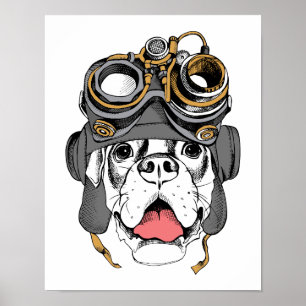 Steampunk Boxer Poster