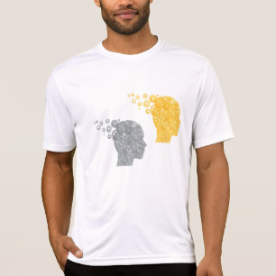 Steampunk Brain Power Cogwheel Heads T-Shirt