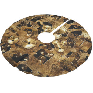 Steampunk Brushed Polyester Tree Skirt