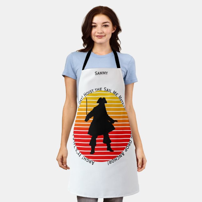 Steampunk Buccaneers Talk Like a Pirate Day Argh! Apron (Worn)