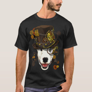 Steampunk Bull Terrier Dog Steampunk Lovers  T-Shirt