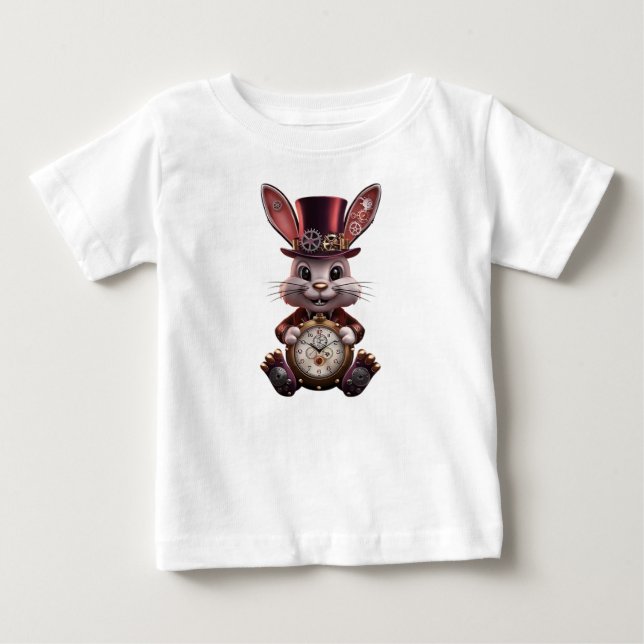 STEAMPUNK BUNNY BABY T-Shirt (Front)