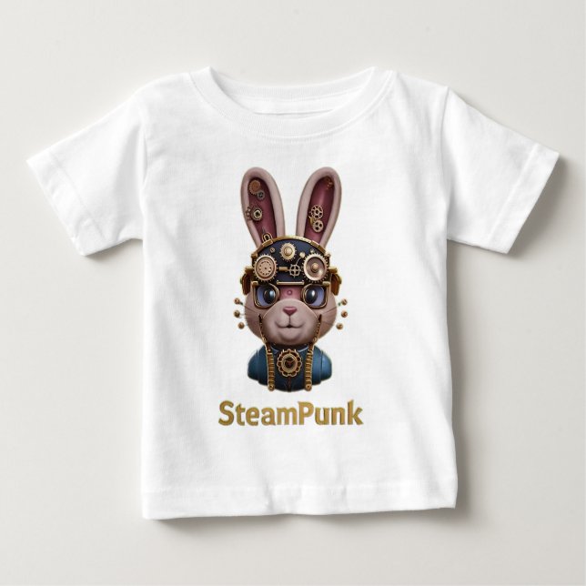 STEAMPUNK BUNNY BABY T-Shirt (Front)