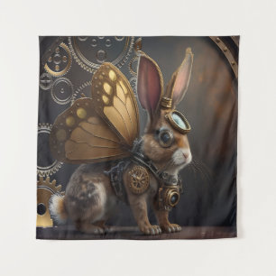 Steampunk Bunny Tapestry