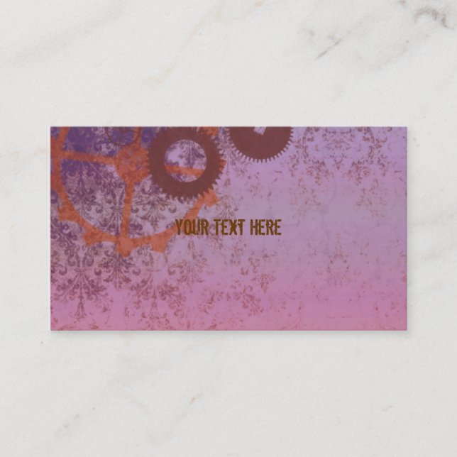 Steampunk Business Cards (Front)