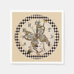 Steampunk Butterfly Napkin
