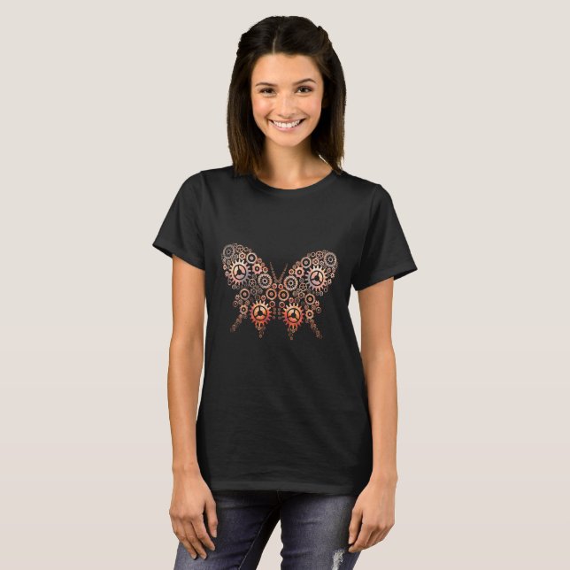 STEAMPUNK BUTTERFLY T-Shirt (Front Full)