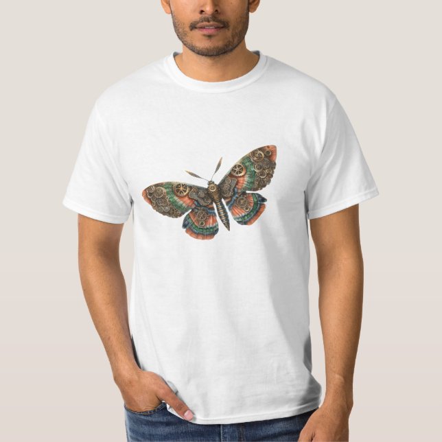 steampunk butterfly tee shirt  (Front)