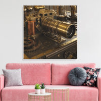 Steampunk Camera Canvas Art
