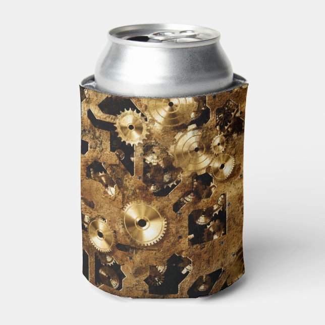 Steampunk Can Cooler (Can Front)