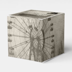 Steampunk Carnival Top Hat Wedding Favour Box