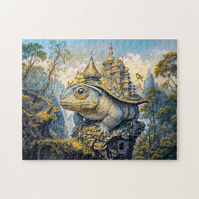 Steampunk castle toad jigsaw puzzle (Horizontal)