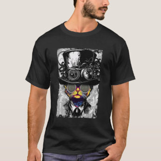 Steampunk Cat In Welding Goggles Idea For Women St T-Shirt