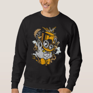 Steampunk Cat Kitten Mediaeval Sweatshirt