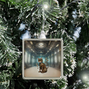 Steampunk Cat Ornament