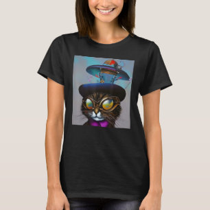 Steampunk Cat Steam Punk Kitten Fantasy Gothic AI T-Shirt