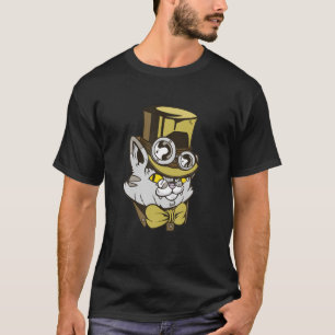 Steampunk Cats With Hats , Glasses Gift Vintage T T-Shirt