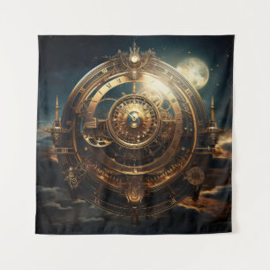 Steampunk Celestial Art Tapestry