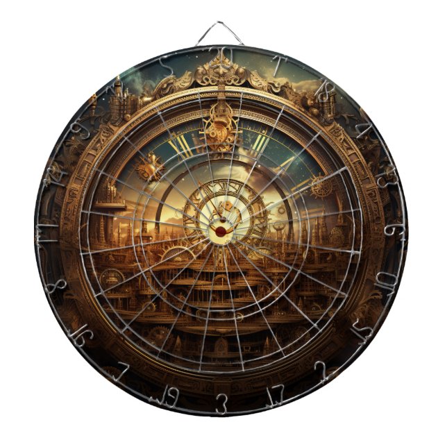 Steampunk Celestial Dartboard (Front)
