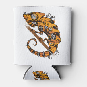 Steampunk Chameleon Can Cooler