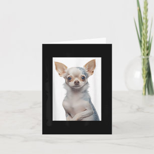 Steampunk Chihuahua Dog With Groovy Tattoos Dog Da Card