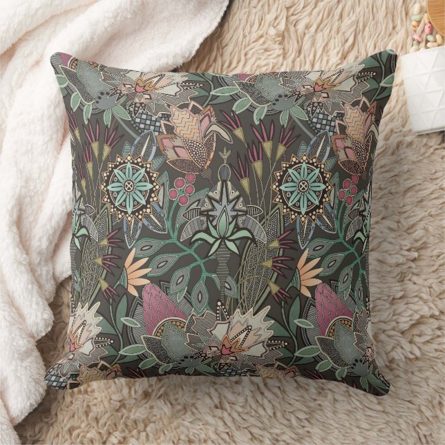 steampunk chintz cocoa cushion (Blanket)
