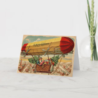 Steampunk Christmas Dirigible I Card