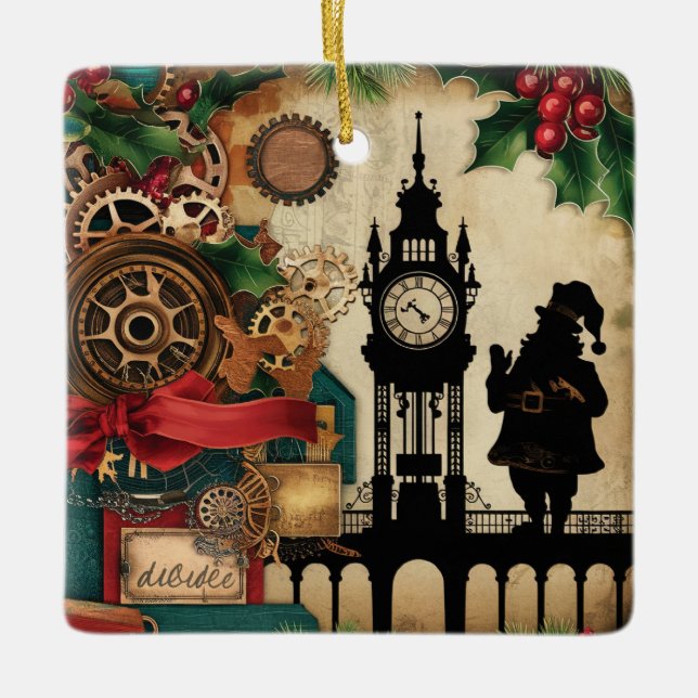 Steampunk Christmas Ornament (Front)