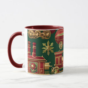 steampunk christmas ornaments coffee mug