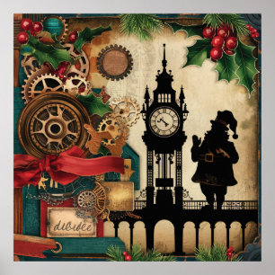 Steampunk Christmas Poster