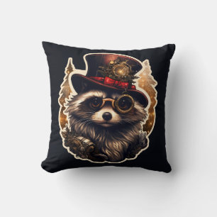 Steampunk Christmas Racoon Cushion