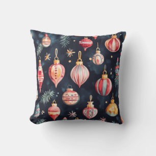 Steampunk Christmas Throw Pillow
