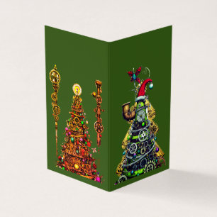 Steampunk Christmas Trees