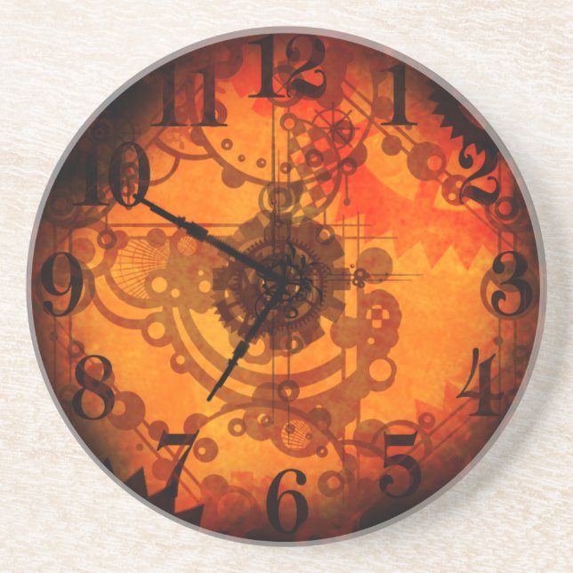 Steampunk Clock Coaster (Front)