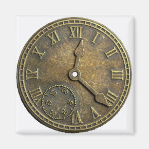 Steampunk clock magnet