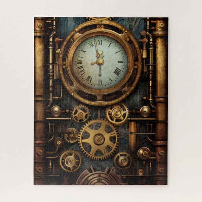 Steampunk Clock Puzzle (Vertical)