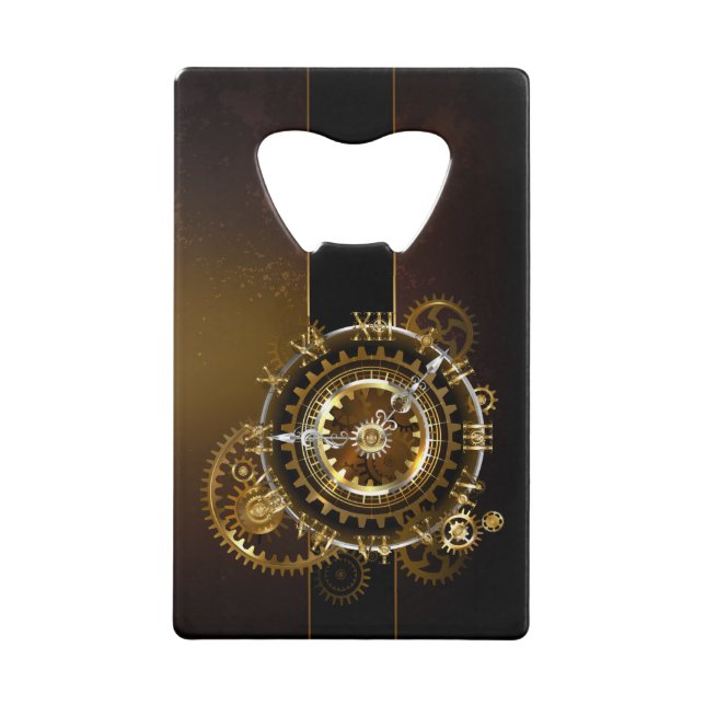 Steampunk clock with antique gears (Front)