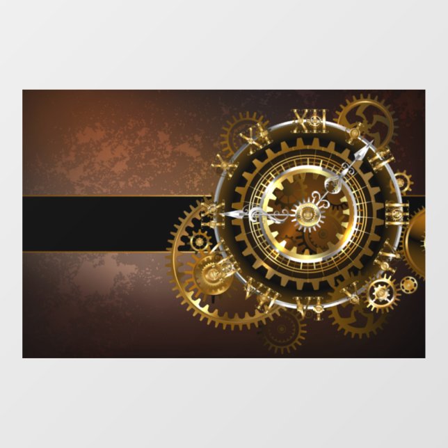 Steampunk clock with antique gears (Sheet)
