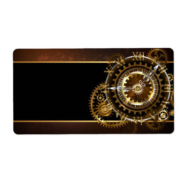 Steampunk clock with antique gears (Front)