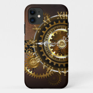 Steampunk clock with antique gears Case-Mate iPhone case