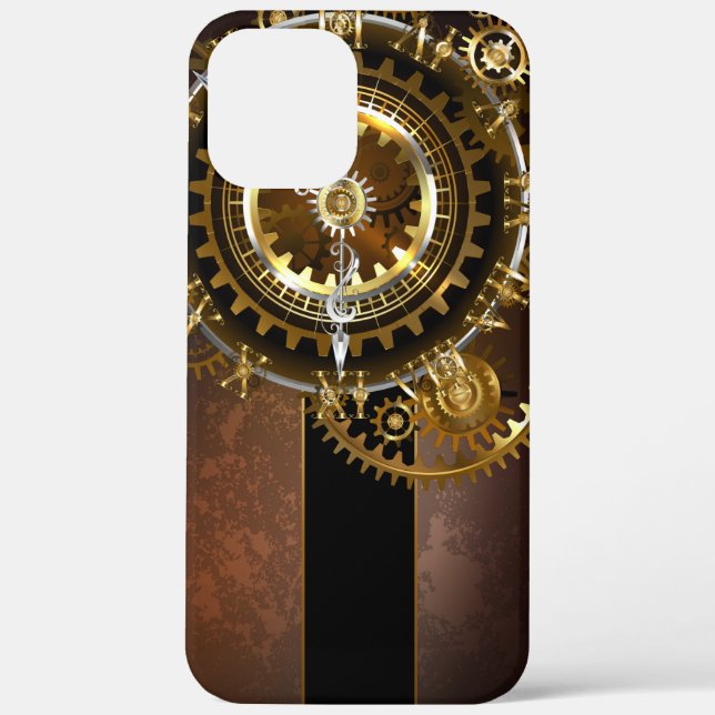 Steampunk clock with antique gears Case-Mate iPhone case (Back)