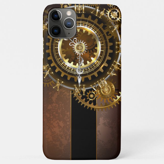 Steampunk clock with antique gears Case-Mate iPhone case (Back)