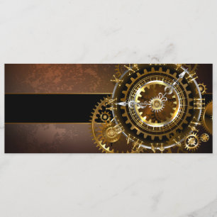 Steampunk clock with antique gears programme
