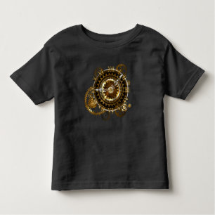 Steampunk clock with antique gears toddler T-Shirt