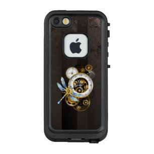 Steampunk Clock with Mechanical Dragonfly LifeProof FRÄ’ iPhone SE/5/5s Case
